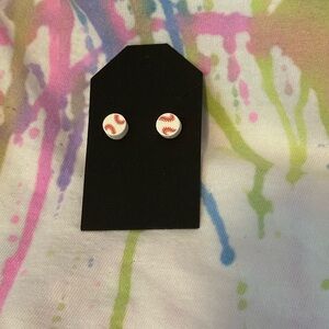 Baseball Stud Earrings
